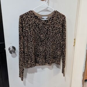 LK Bennett Leopard Print Sweater
